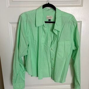 Universal Thread Mint Green Cropped Shirt